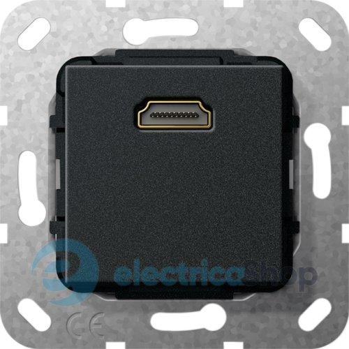 HDMI 1-гн розгалужувальний кабель Gira 567010, чорний матовий