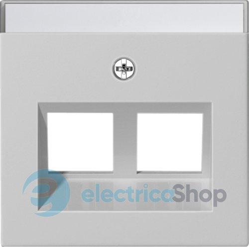 Накладка 30° для Modular Jack 2-м з надисом System 55 Gira 2640015, сірий матовий