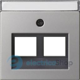 Накладка 30° для Modular Jack 2-м з надисом System 55 Gira 2640600, сталь