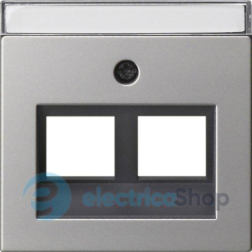 Накладка 30° для Modular Jack 2-м з надисом System 55 Gira 2640600, сталь