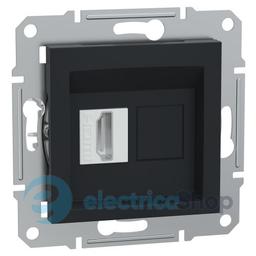 Розетка з роз'ємом HDMI Asfora Schneider Electric EPH4500171, антрацит