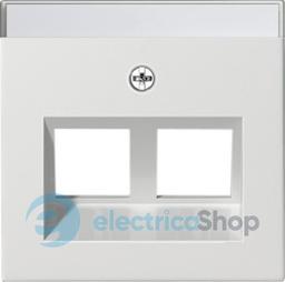 Накладка 30° для Modular Jack 2-м з надисом System 55 Gira 264027, білий матовий
