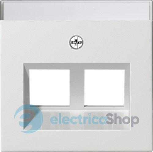 Накладка 30° для Modular Jack 2-м з надисом System 55 Gira 264027, білий матовий