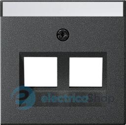Накладка 30° для Modular Jack 2-м з надисом System 55 Gira 264028, антрацит