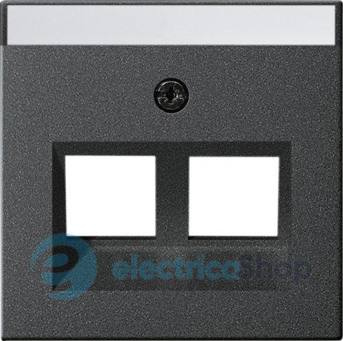 Накладка 30° для Modular Jack 2-м з надисом System 55 Gira 264028, антрацит