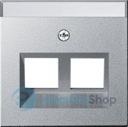 Накладка 30° для Modular Jack 2-м з надисом System 55 Gira 264026, алюміній