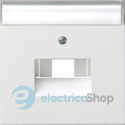 Накладка для TAE+USB з надписом F100 Gira 0284112, білий глянцевий