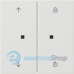 Накладка керування 2-кл зі стрілками S3000 Memory F100 Gira 5363112, білий глянцевий
