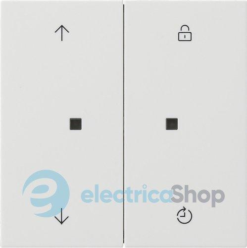 Накладка керування 2-кл зі стрілками S3000 Memory F100 Gira 5363112, білий глянцевий