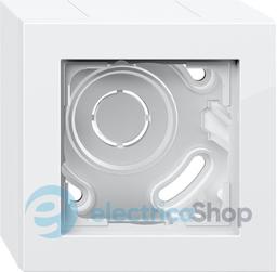 Коробка 1-гн для поверхневого монтажу Е2 Gira 106129, білий глянцевий