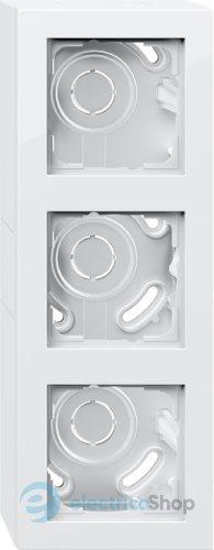 Коробка 3-гн для поверхневого монтажу Е2 Gira 106329, білий глянцевий