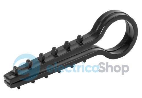 Дюбель ялинка 12 mm для круг. пров. e.metiz.dowel.fir.black.12, чорний 100 шт. E.NEXT m0080030
