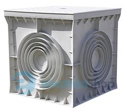 Колодязь кабельний пластиковий e.manhole.400.400.400.cover, 400х400х400мм з кришкою CP404040 E.NEXT