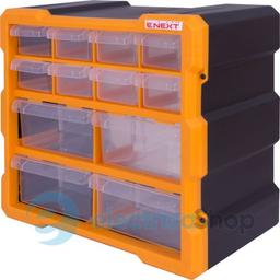 Органайзер пластиковий, e.toolbox.pro.19, 12-секційний 267х157х262мм t011019 E.NEXT