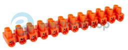 Клемна колодка ділима, 12 груп x 14mm2e.tc.stand.12.14.orange, 400V/20А, помаранчева, E.NEXT s016026