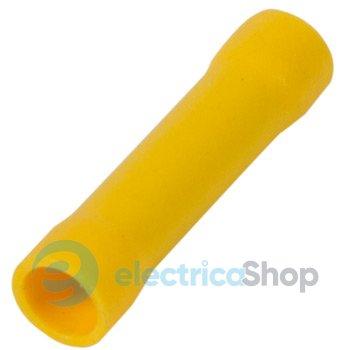 Гільза з'єднувальна ізольована e.splice.stand.bv.5.yellow 4-6 кв.мм, жовта (в упаковці 100шт)