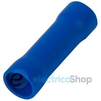 Гільза з'єднувальна ізольована e.splice.stand.bv.5.blue 4-6 кв.мм, синя (в упаковці 100шт)