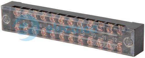 Клемна колодка захищена, 12 гр. e.tc.protect.15.12, 400V/15А, E.NEXT p056005
