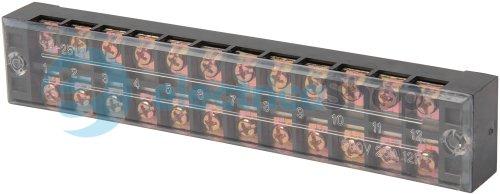 Клемна колодка захищена, 12 гр. e.tc.protect.25.12, 400V/25А, E.NEXT p056010