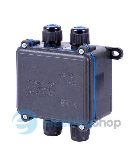 Коробка розподільча e.wdb.cnp723.4t.b з клемником, 103х96х42 мм, IP68 s071002 E.NEXT