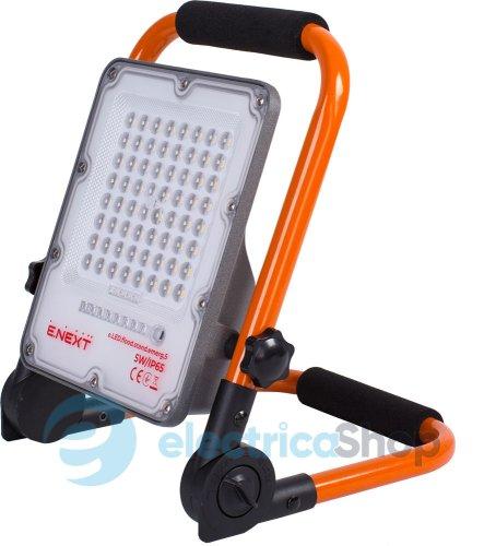 Прожектор світлодіодний акумуляторний 5Вт, e.LED.flood.stand.emerg.5 l0790012 E.NEXT