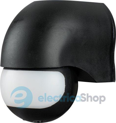 Датчик руху інфрачервоний e.sensor.pir.12.black(чорний), 180°, IP44 s061010 E.NEXT