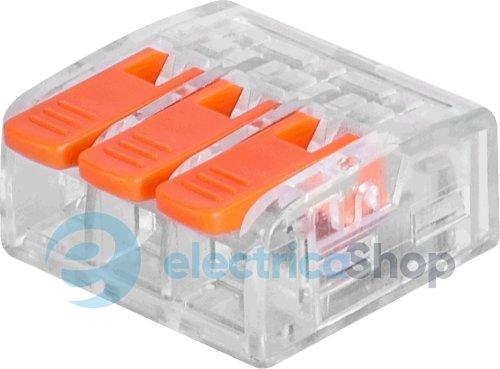 Клемна колодка e.lc.pro.wa.pl.3 з натискним важелем p0660302 E.NEXT