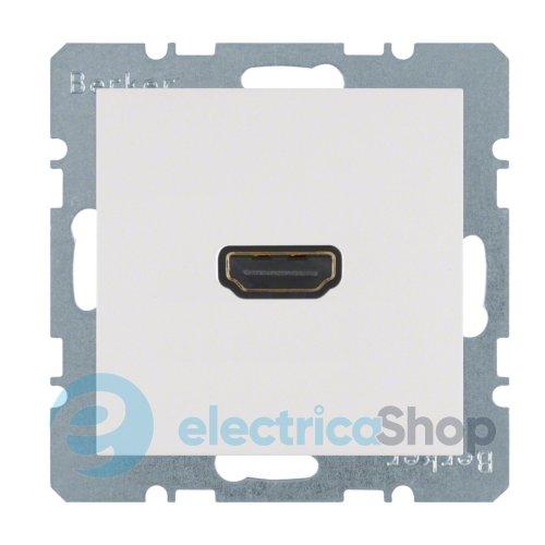 HDMI-розетка Berker S.1 3315421909, полярна білизна матова