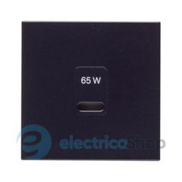 Накладка для розетки USB-65Вт Lumina/Gallery, Hager WXD115N, чорна
