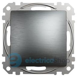 Кнопковий вимикач 1-кл. Sedna Elements SDD172111U матовий титан