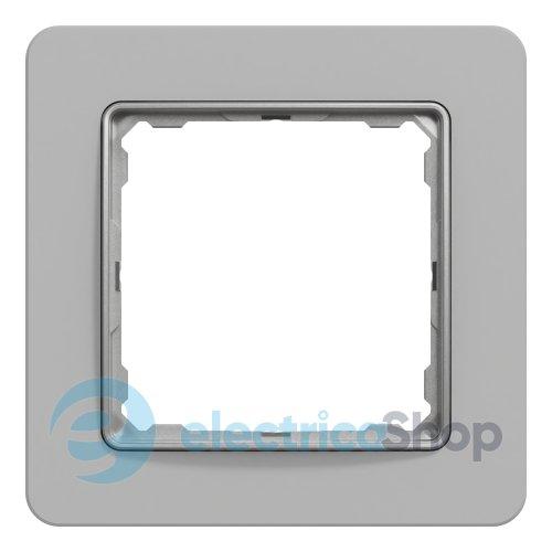 Рамка 1-пост Sedna Elements SDD393801 матова глина сірий