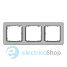 Рамка 3-пости Sedna Elements SDD393803 матова глина сірий