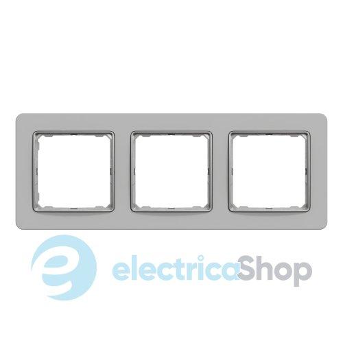 Рамка 3-пости Sedna Elements SDD393803 матова глина сірий