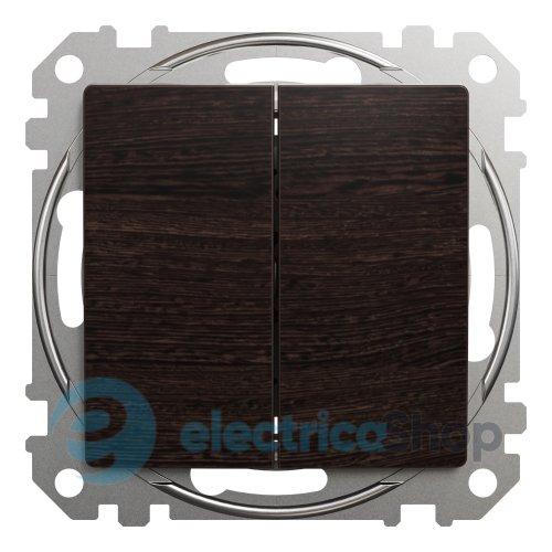 Вимикач 2-кл. Sedna Elements SDD181105U венге