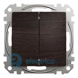 Перемикач 2-кл. Sedna Elements SDD181108U венге