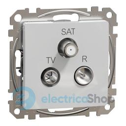 Розетка R/TV/SAT кінцева 4дБ, Sedna Design SDD113481 алюміній