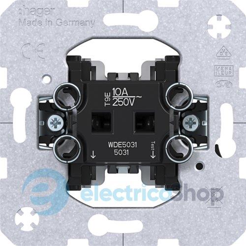Механізм кнопки 1-кл. 1НВ-контакт 10A/250V, автомат. клеми Hager WDE5031