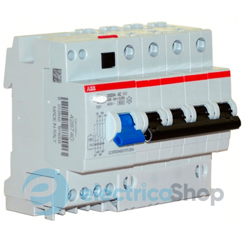 Диференційний автомат 4P Abb DS204С C16 30мА тип-AC