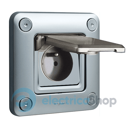 Розетка електрична з кришкою IP55 IK10 Legrand Soliroc™