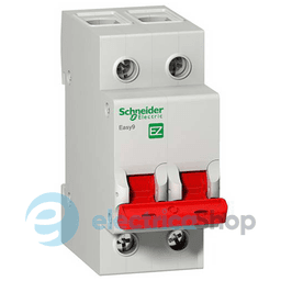 Вимикач навантаження Easy9 2-полюси 63 Ампери 230 V