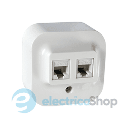 Розетка комп'ютерна PC-2 Forix™ 782428, колір білий