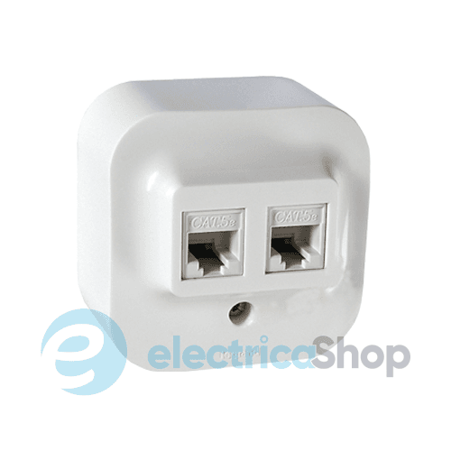 Розетка комп'ютерна PC-2 Forix™ 782428, колір білий