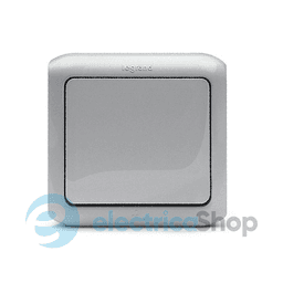 Вимикач накладний 1-клавішний IP44, Forix™ 782380, колір сірий