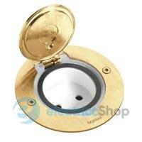 Підлоговий люк для розеток, круглий, метал бронза 89711 Legrand