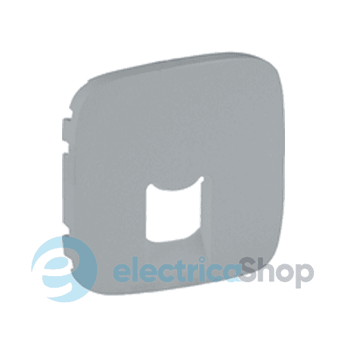 Лицьова панель розетки RJ11 / RJ45 Valena ALLURE 755417 алюміній