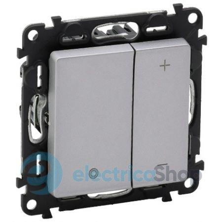 Valena LIFE Розетка комп'ютерна RJ45 UTP 5cat. алюміній