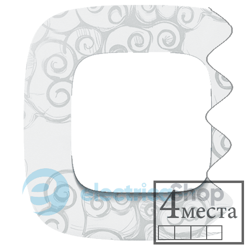 Рамка 4 пости Valena ALLURE 754344 нарцис хром