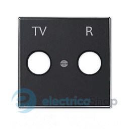 Панель телевізійної розетки TV / R, Sky Niessen, колір чорний оксамит