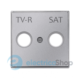 Панель телевізійної розетки TV-R/SAT, Sky Niessen, колір срібний