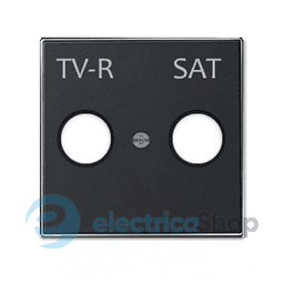 Панель телевізійної розетки TV-R/SAT, Sky Niessen, колір чорний оксамит